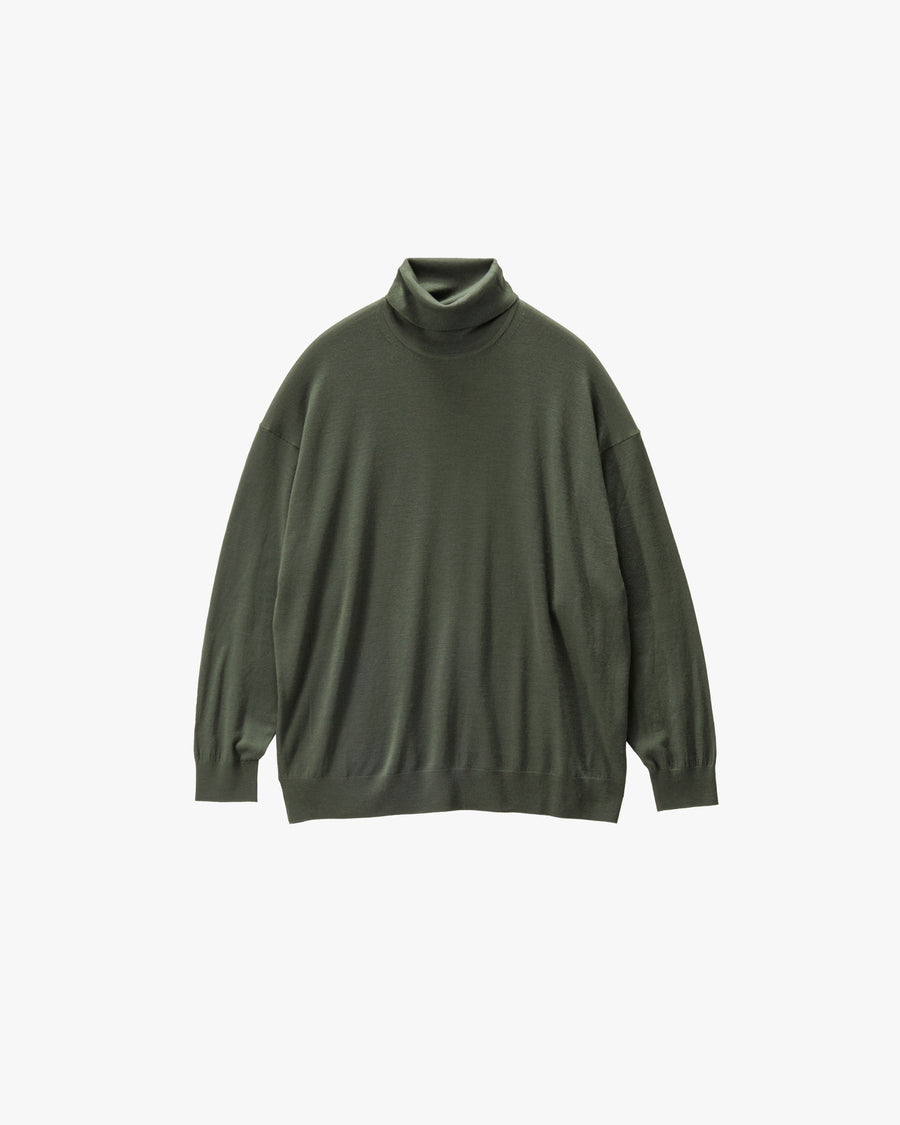 High Gauge L/S Oversized High Neck Knit