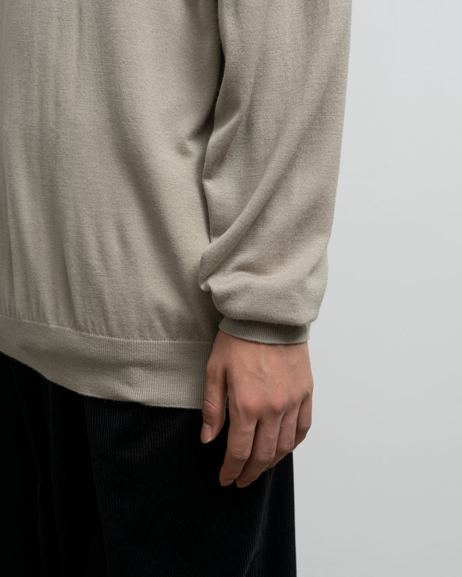 High Gauge L/S Oversized High Neck Knit
