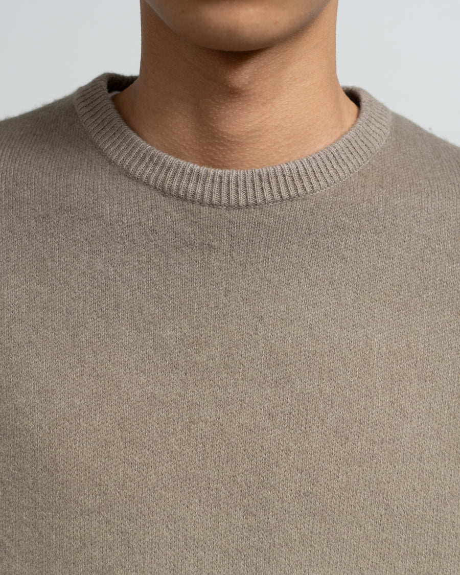 Gradient Dyed Wool Crew Neck Knit