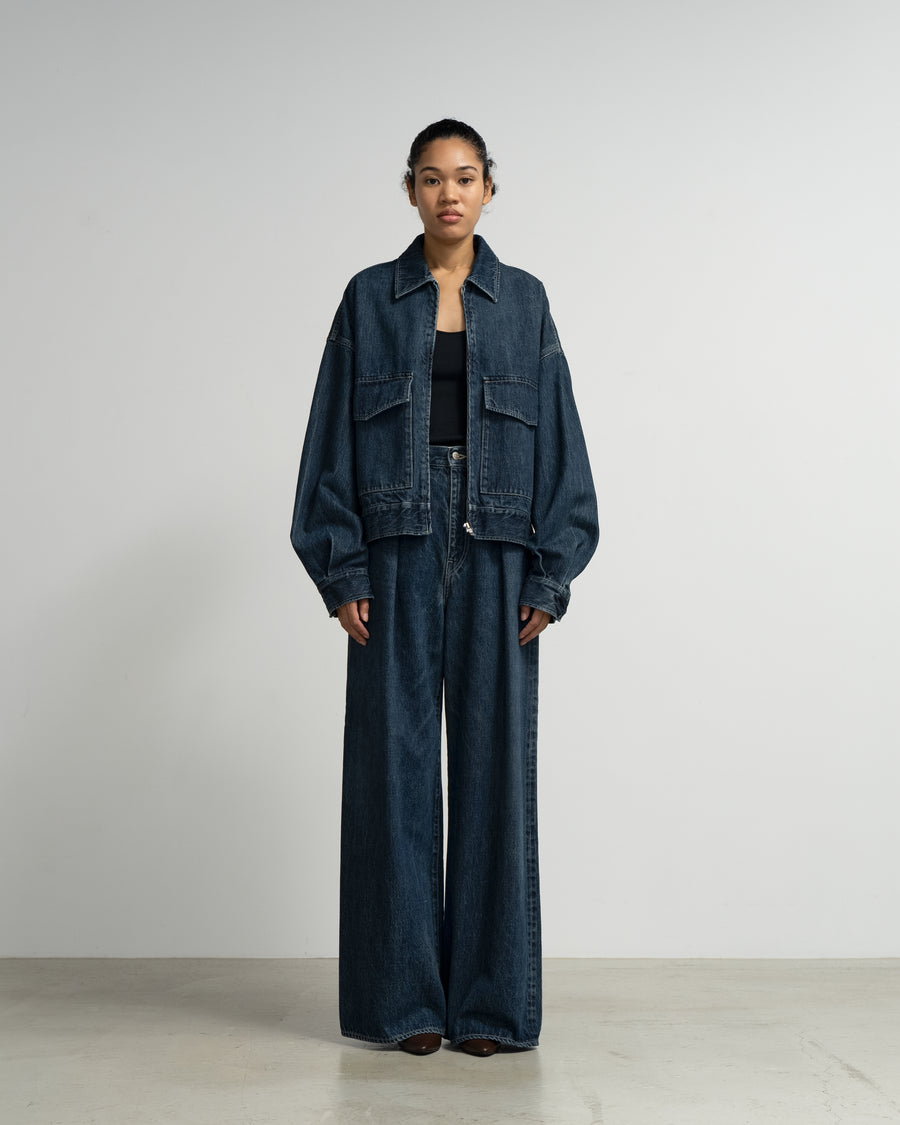 Selvage Denim Zip Jacket -DARK FADE- – Graphpaper