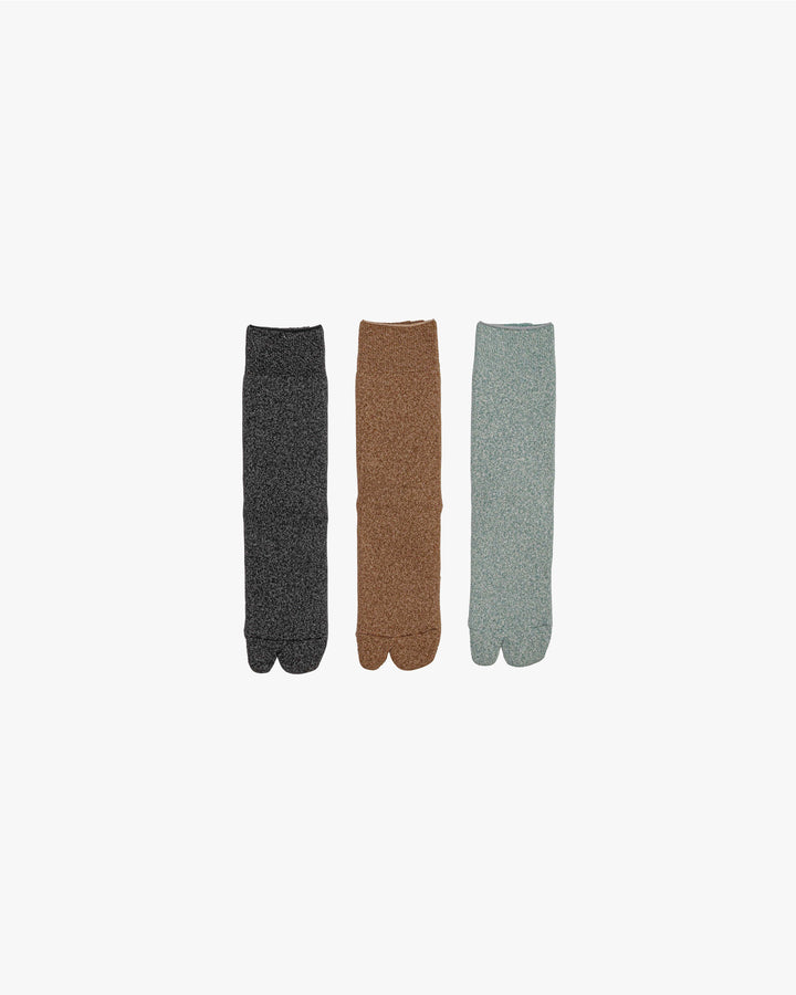 Graphpaper 3-Pack Melange TABI Socks