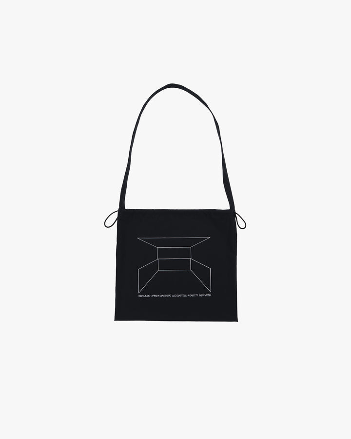 Donald Judd with Graphpaper Artwork Printed Drawstring Bag