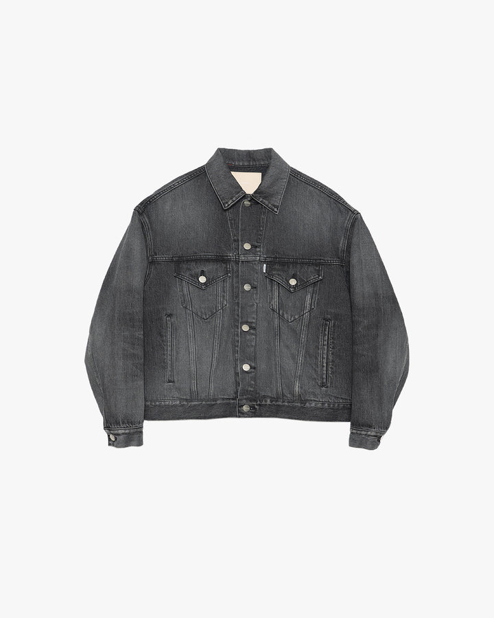 Selvage Denim Trucker Jacket -LIGHT FADE-