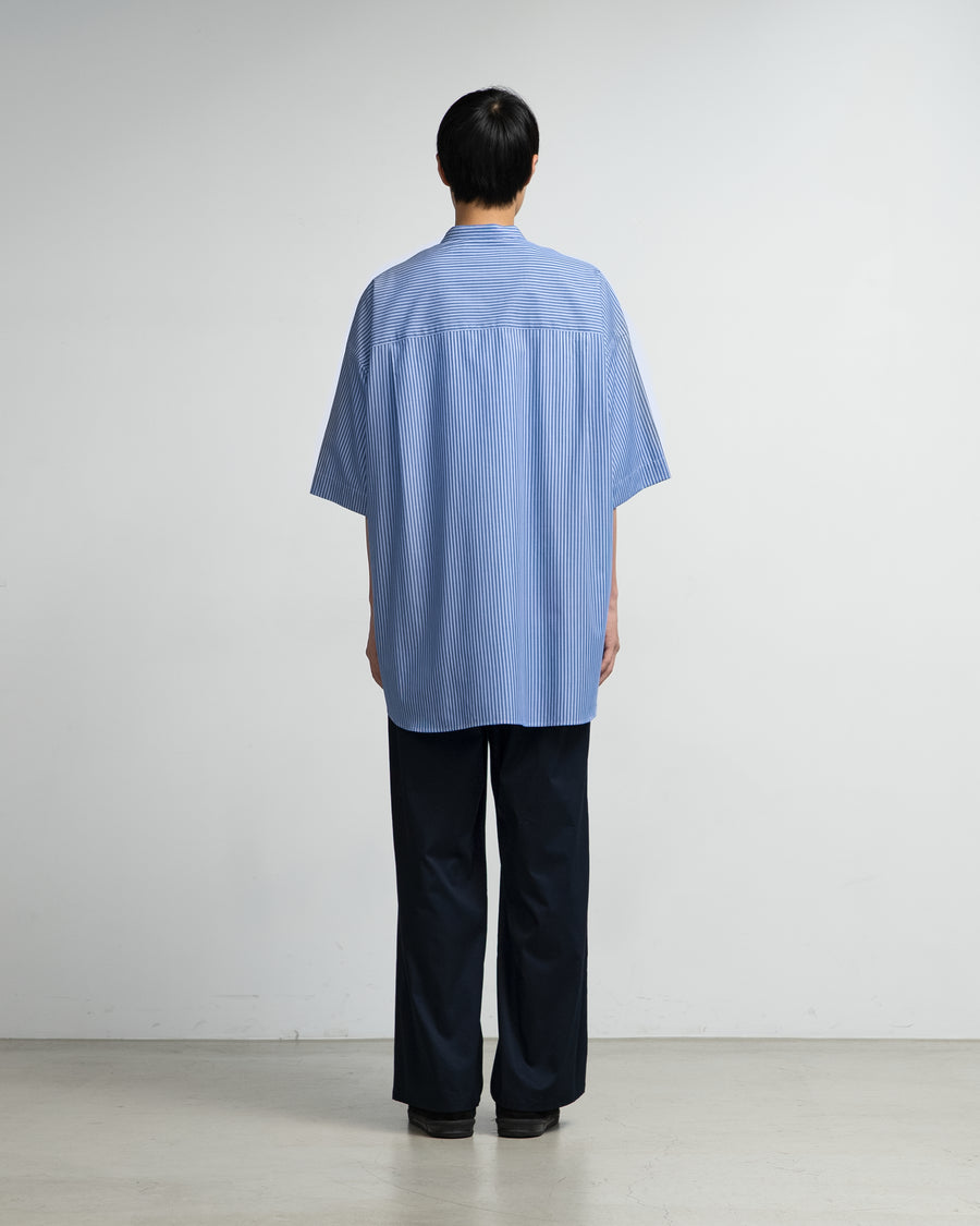 SIDOGRAS S/S Oversized Band Collar Shirt