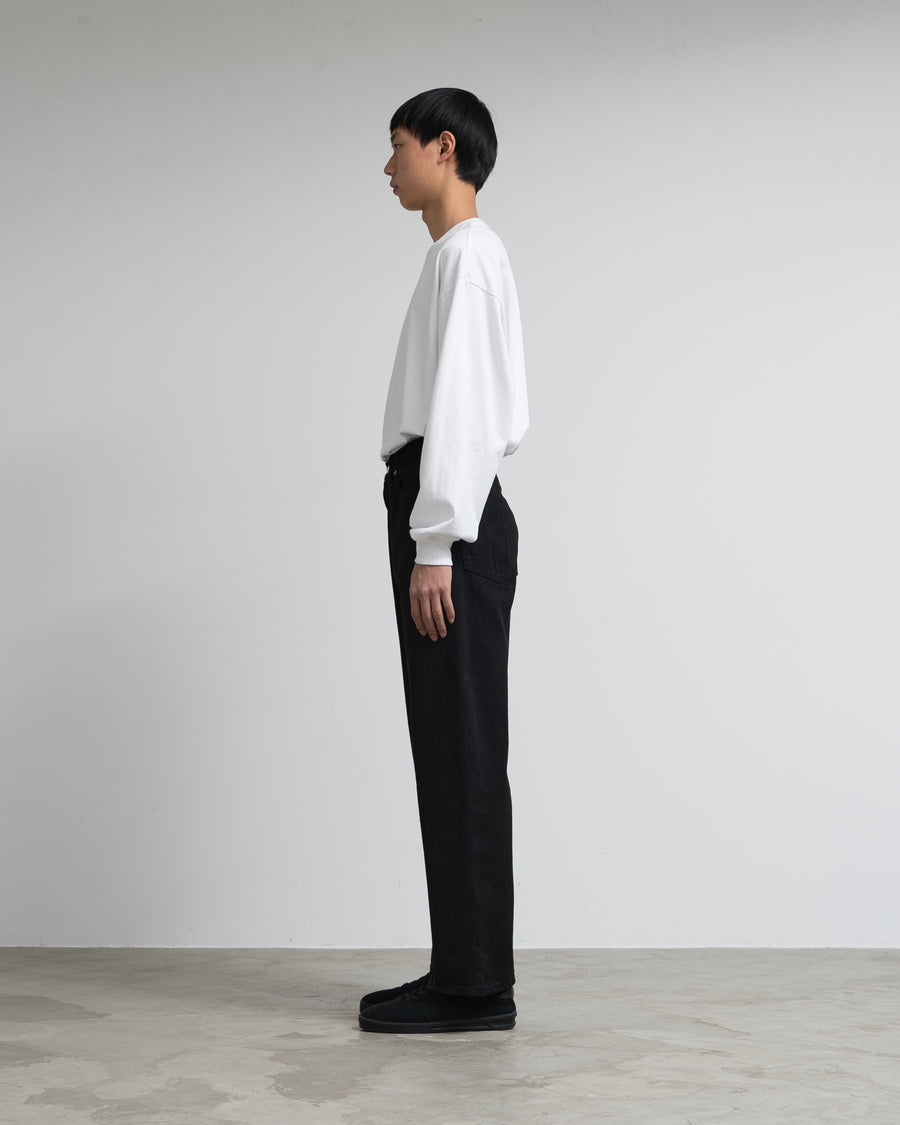 Selvage Denim Five Pocket Wide Straight Pants