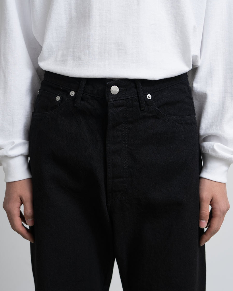 Selvage Denim Five Pocket Wide Straight Pants