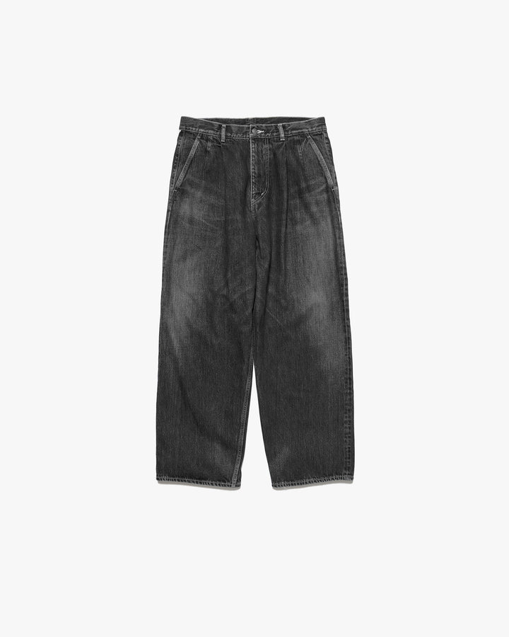 Selvage Denim Two Tuck Pants -DARK FADE-