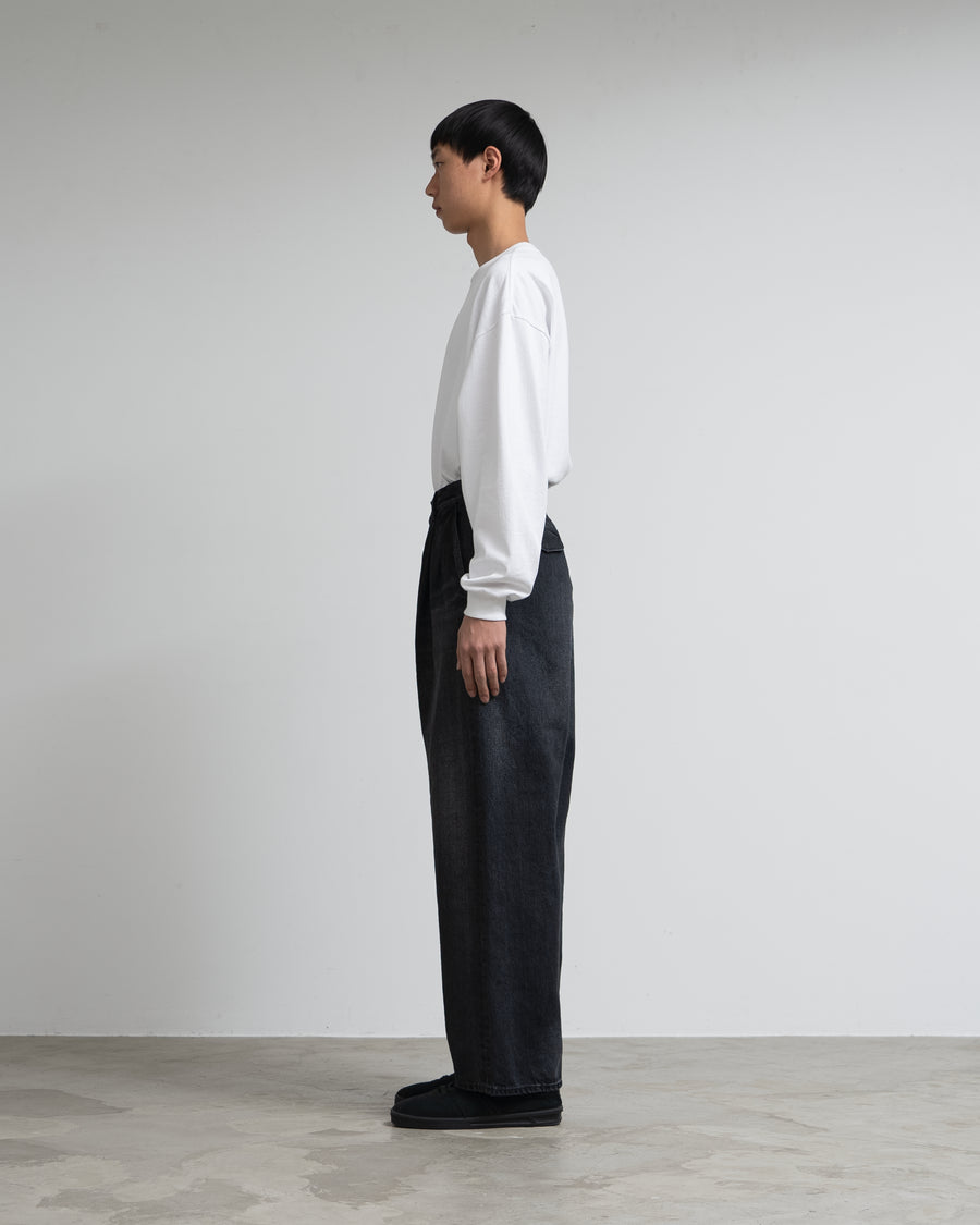 Selvage Denim Two Tuck Pants -DARK FADE-