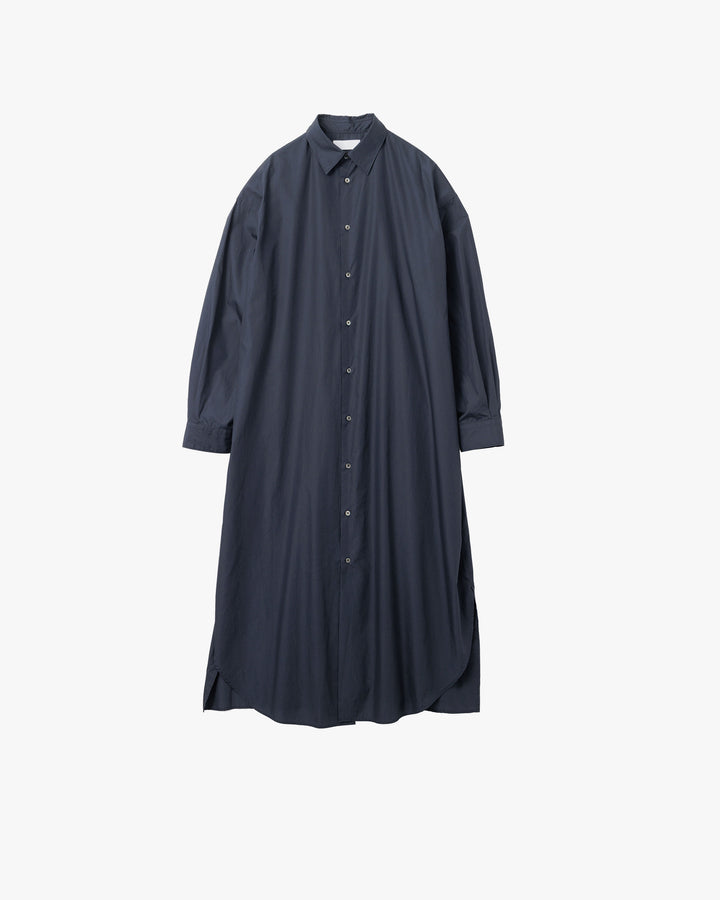 Broad Regular Collar Oversized Shirt Dress
