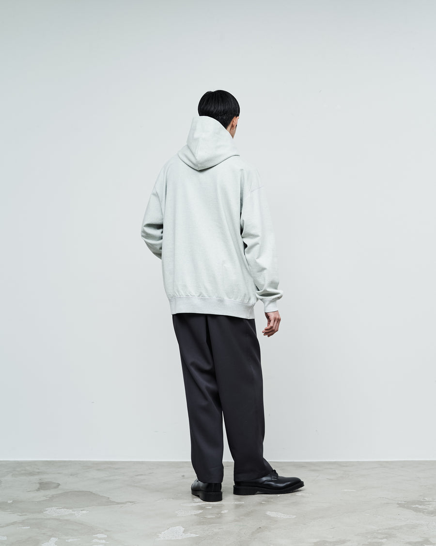 Denim Mix Terry Pullover Hoodie