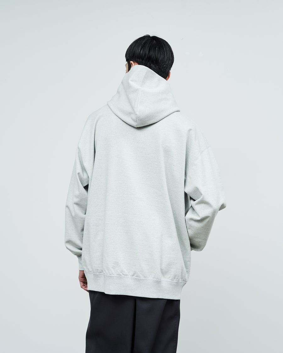Denim Mix Terry Pullover Hoodie